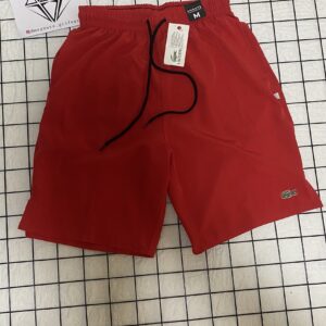 Short Lacoste vermelho